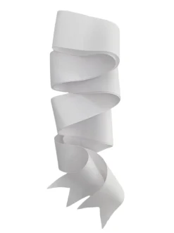 White Long Grosgrain Ribbon