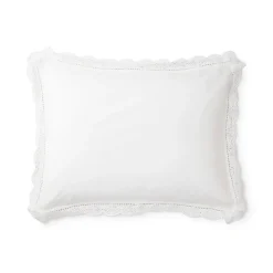 White Meena Percale Pillowcases + Shams