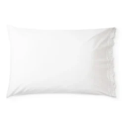 White Meena Percale Pillowcases + Shams