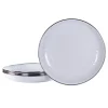 White Pasta Plates in Solid White