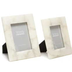 White Quartz Photo Frame, Set of 2