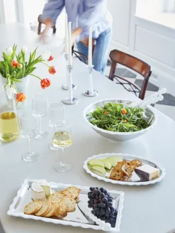 White Wavy Tray