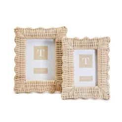 Wicker Weave Photo Frame, Set of 2