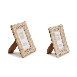 Wicker Weave Photo Frame, Set of 2