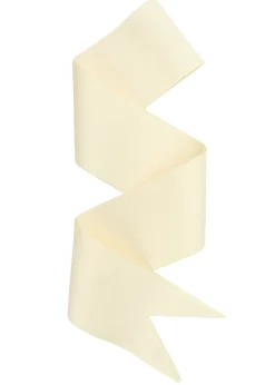 Wide Ivory Grosgrain Ribbon
