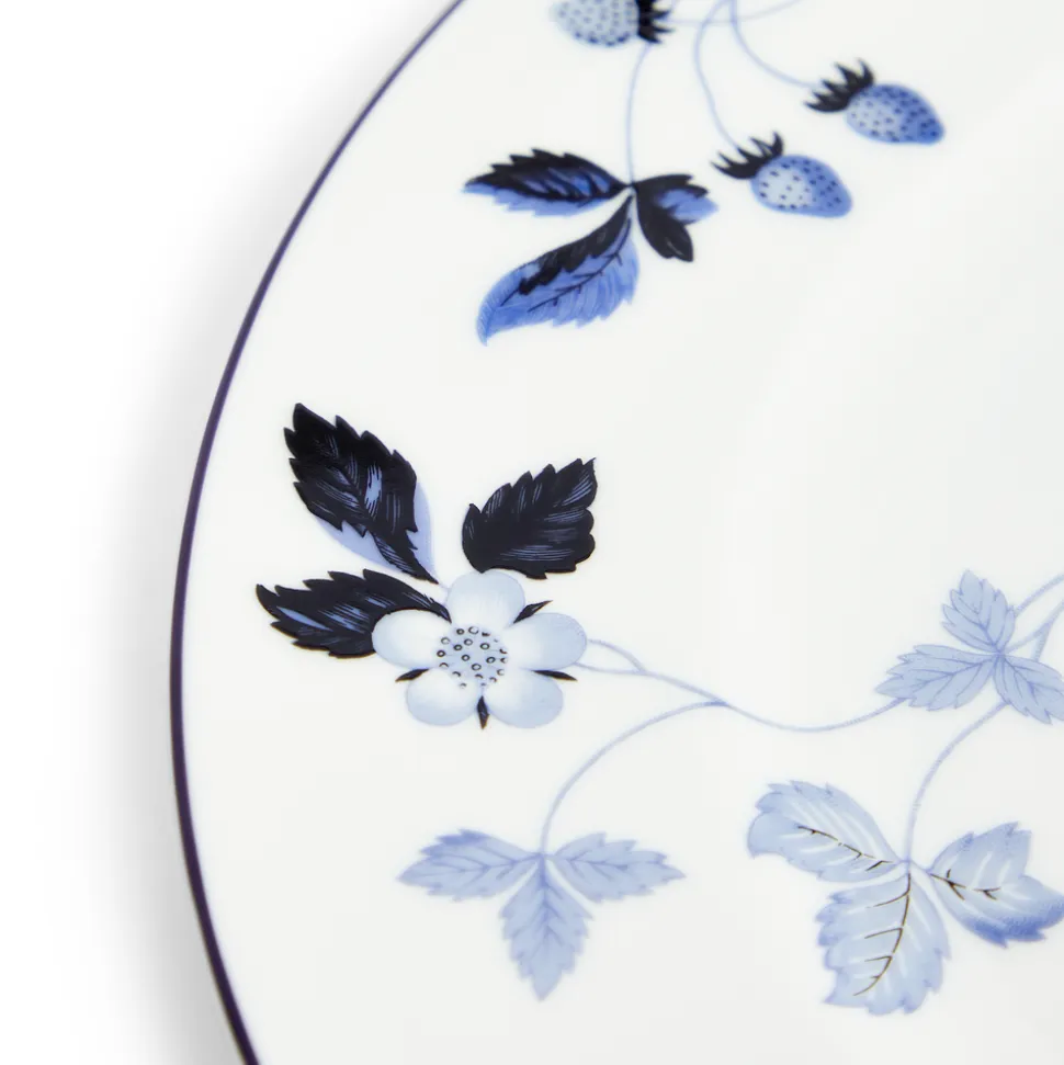 Wild Strawberry Inky Blue Plate 10.7in