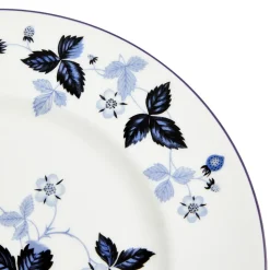 Wild Strawberry Inky Blue Plate 10.7in