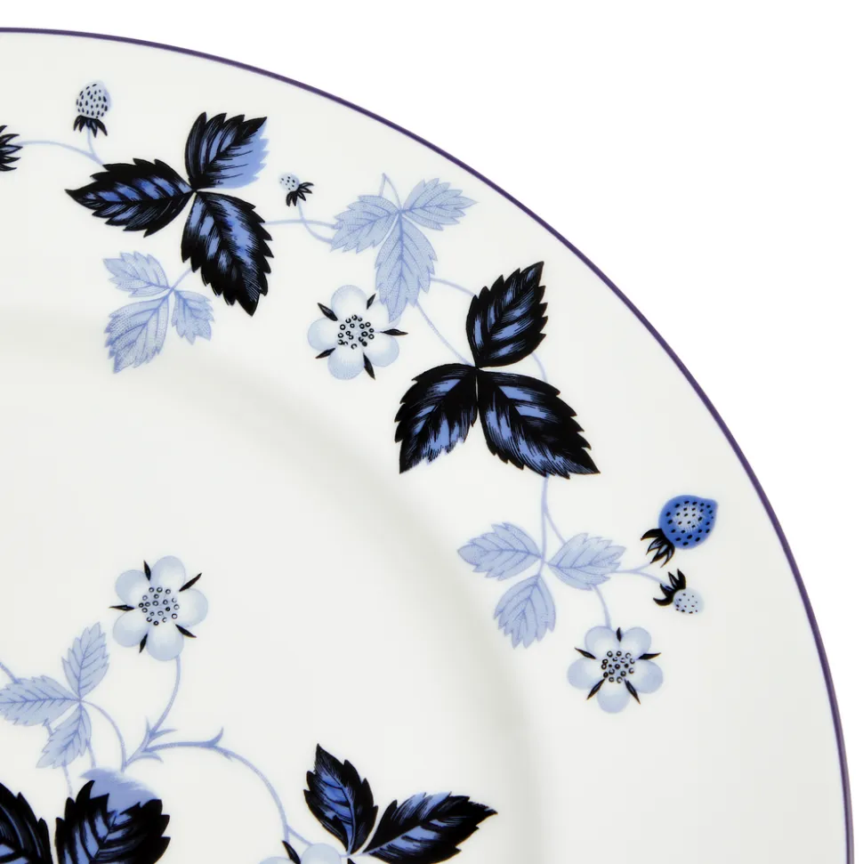 Wild Strawberry Inky Blue Plate 10.7in