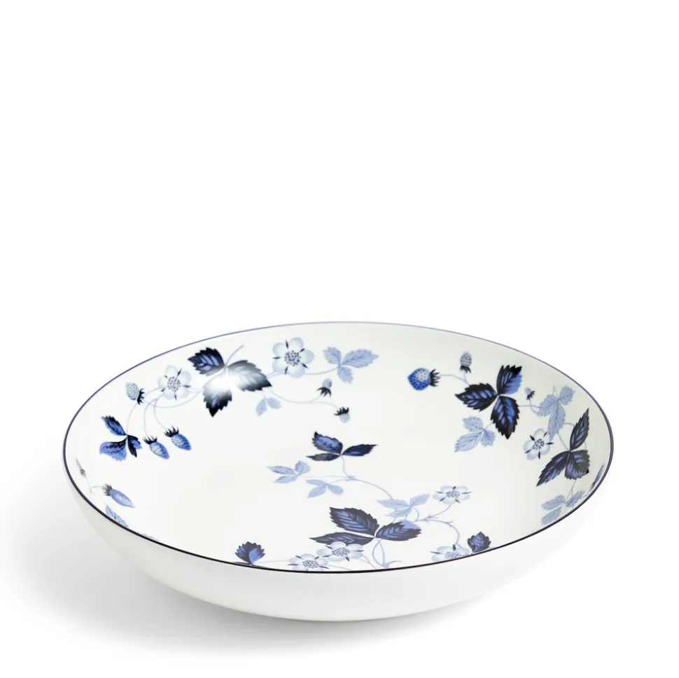 Wild Strawberry Inky Blue Pasta Bowl 9.4in