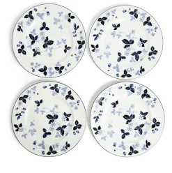 Wild Strawberry Inky Blue Dinnerware, Set of 15
