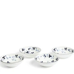 Wild Strawberry Inky Blue Dinnerware, Set of 15