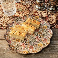 Willa Charger/Platter in Amber