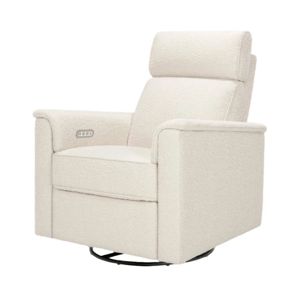 Willa Plus Power Glider Recliner w/ Power Headrest in Performance Ivory Boucle