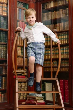 William Blue Tartan Dressy Set