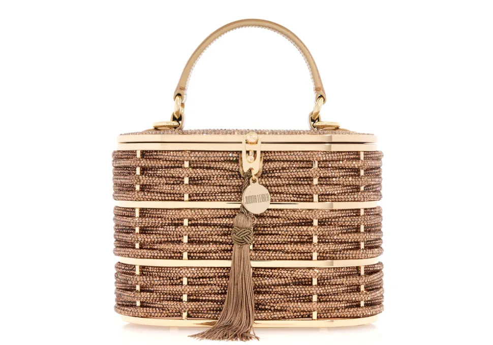 Willow Basket Woven Crystal in Champagne Topaz