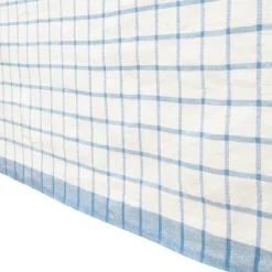 Windowpane 60x90 Tablecloth in Blue & Natural