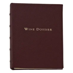 Wine Dossier in Bordeaux Goatskin Leather