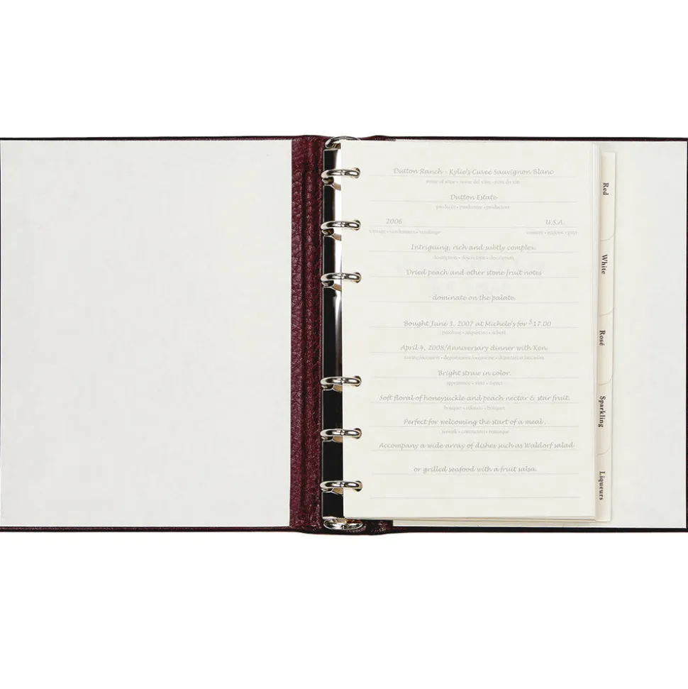 Wine Dossier in Bordeaux Goatskin Leather