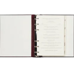 Wine Dossier in Brown Crocodile Embossed Leather