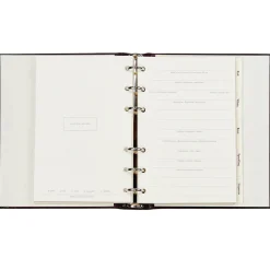 Wine Dossier in Brown Crocodile Embossed Leather