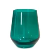 Wine Stemless, Set of 6 Emerald Green