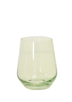 Wine Stemless, Set of 6 Mint Green