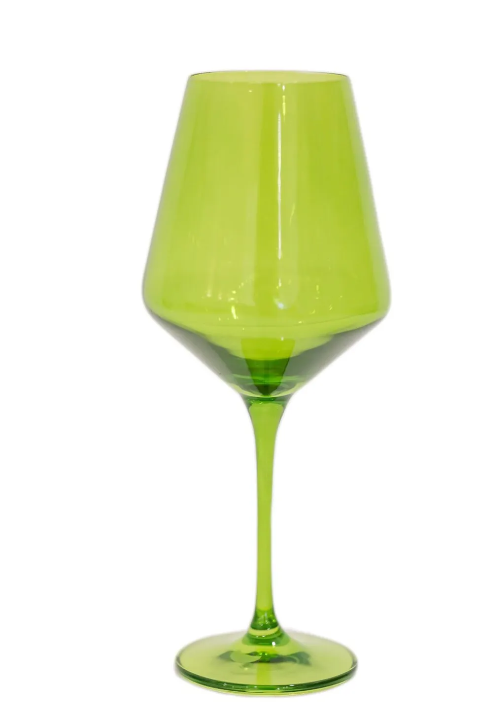 Wine Stemware, Set of 6 Forest Green