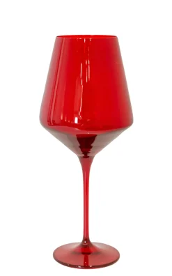 Wine Stemware, Set of 6 Red