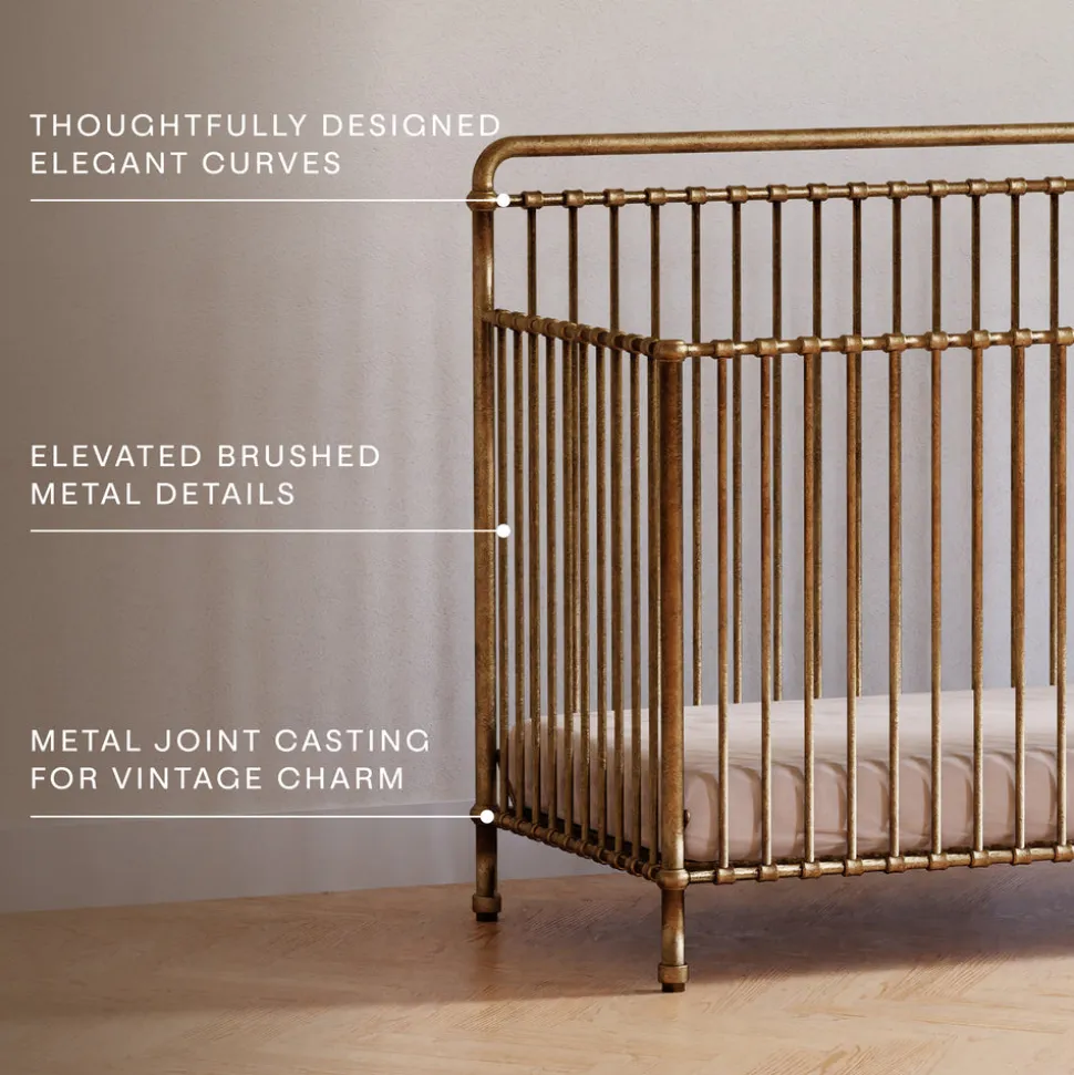 Winston 4-in-1 Convertible Crib in Vintage Gold