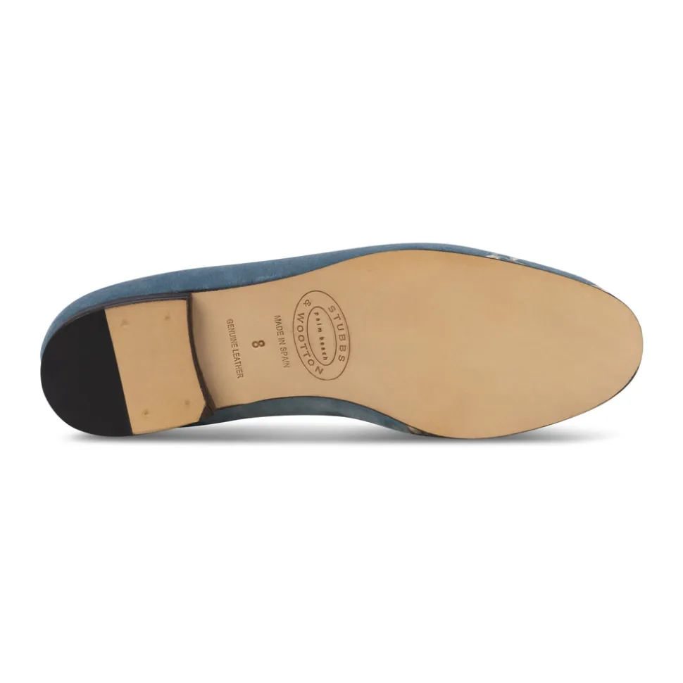 Winter Garden Sky Velvet Slipper
