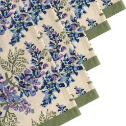 Wisteria Green & Blue Napkins, Set of 6