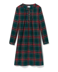 Women’s Brushed Twill Beatrice Nightgown in Kensington Tartan