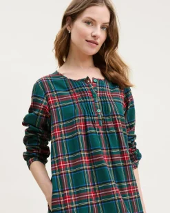 Women’s Brushed Twill Beatrice Nightgown in Kensington Tartan