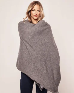 Women’s Cashmere Wrap in Dark Grey