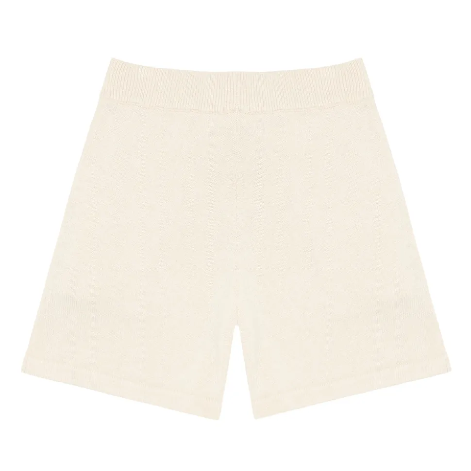 Women’s Cream Knit Shorts