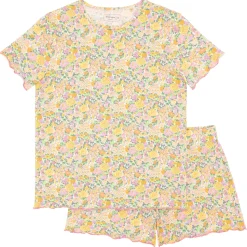 Women’s Elysian Day Shirt And Short Pima Pajamas Set