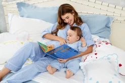 Women’s French Blue Seersucker Pajama Set