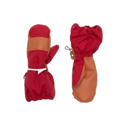 Women's Heritage Red Waterproof Ski Mitten