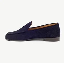 Women's Navy Suede Milano Loafer