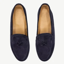 Women's Navy Suede Milano Loafer