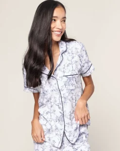 Women’s Pima Crop Set in Timeless Toile