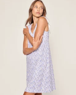 Women’s Pima Harper Nightgown in Fleur d’Azur
