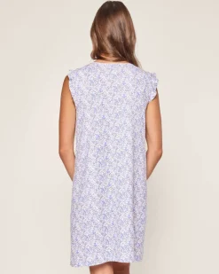 Women’s Pima Harper Nightgown in Fleur d’Azur