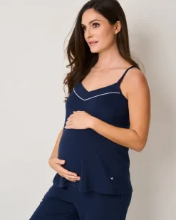 Women’s Pima Maternity Camisole in Navy