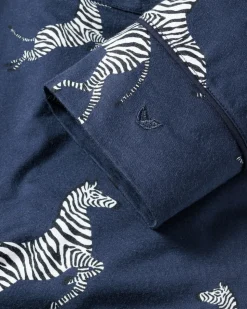 Women’s Pima Nightshirt in Zèbre de Nuit