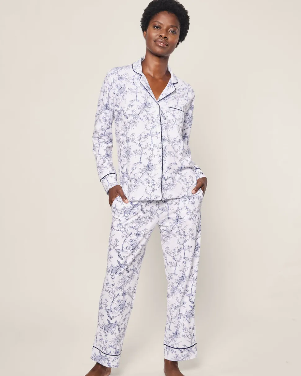 Women’s Pima Pajama Set in Timeless Toile