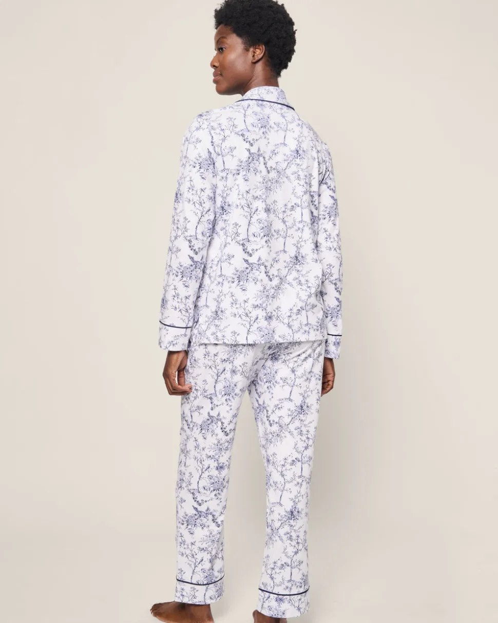 Women’s Pima Pajama Set in Timeless Toile