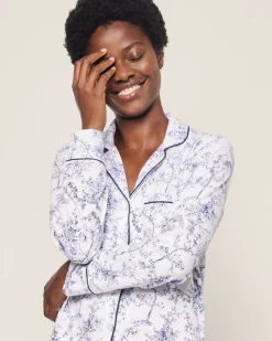 Women’s Pima Pajama Set in Timeless Toile