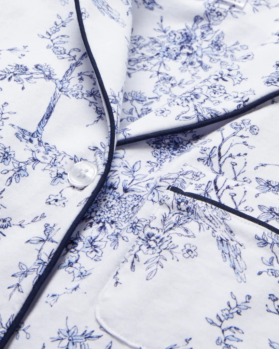 Women’s Pima Pajama Set in Timeless Toile