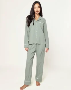 Women’s Pima Pajama Set in Sage